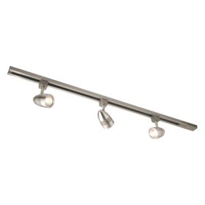 ROBUS BRUSHED CHROME 1MTR 3-LIGHT TRACK KIT