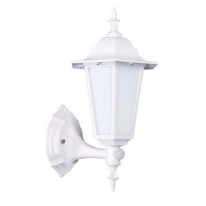 ROBUS LED COACH LANTERN WHITE C/W PIR