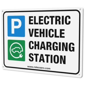 ROLEC EV SIGN A4 LANDSCAPE