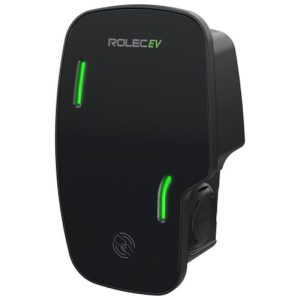 ROLEC ZURA SMART 2 X 7.4KW CHARGER - BLACK