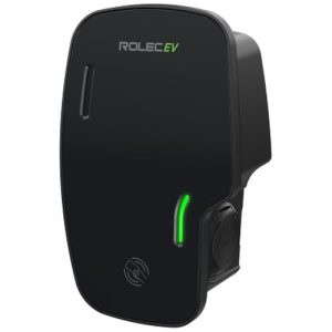 ROLEC ZURA SMART EV CHARGER - 1 X UP TO 7.4KW TYPE 2 SOCKET BLACK