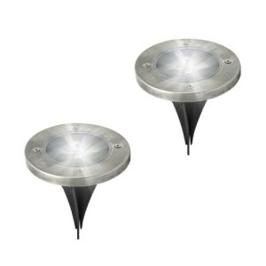 BENROSS STAINLESS STEEL GROUND LIGHT 2PK