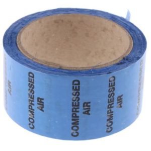 WARNING COMPRESSED AIR TAPE 50MM X 33MTR