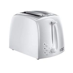 RUSSELL HOBBS 2-SLICE 750W WHITE TOASTER