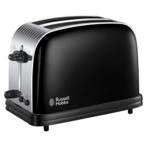 RUSSEL HOBBS BLACK COLOURS PLUS 2 SLICE TOASTER