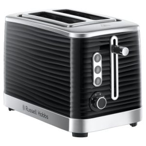 RUSSELL HOBBS BLACK INSPIRE 2 SLICE TOASTER