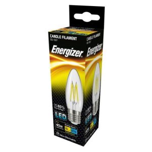 ENERGIZER LED FILAMENT CANDLE ES 4W 470L 40W CL WW