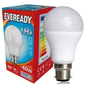 LED GLS BC 5.5W=470L=40W OPAL DL 6500K