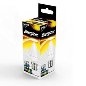 ENERGIZER LED CANDLE 4.9W=470L=40W BC OP WW
