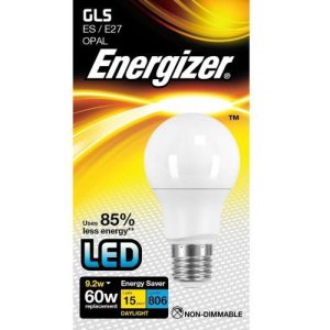 ENERGIZER LED GLS 9.2W=806L=60W ES OP DL