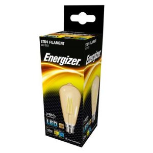 ENERGIZER LED FILAMENT ST64 BC 3.6W = 30W 470L GOLD EWW