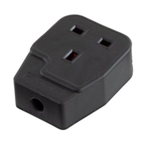 1G 13A NYLON TRAILING SOCKET BLACK