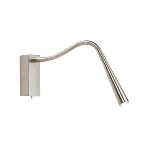 SAXBY MADISON ADJUSTABLE/FLEXI WALL LIGHT WITH SWITCH