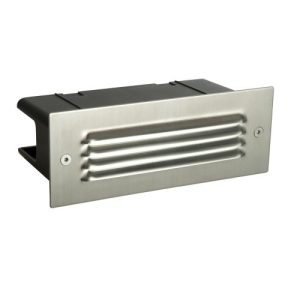 SAXBY SEINA LOUVRE 4.5WLED M/G BRUSHED STEEL
