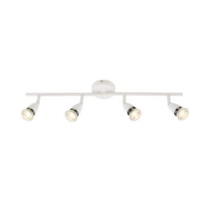 SAXBY AMALFI 4LT GU10 WHITE BAR SPOT
