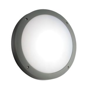 SAXBY LUIK ROUND BULKHEAD 18W GREY