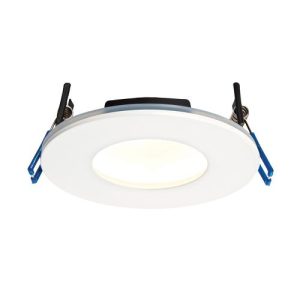 SAXBY WHITE ORB PLUS(97MM) IP65 DIMMABLE WARM WHITE FIRERATED