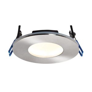 SAXBY ORBITAL PLUS (97MM) IP65 DIM 3000K FIRE RATED SATIN NICKLE