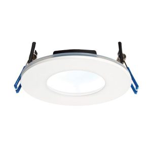 SAXBY ORBITAL PLUS (97MM) IP65 DIM 4000K FIRE RATED WHITE