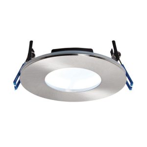 SAXBY ORBITAL PLUS (97MM) IP65 DIM 4000K FIRE RATED SATIN NICKLE