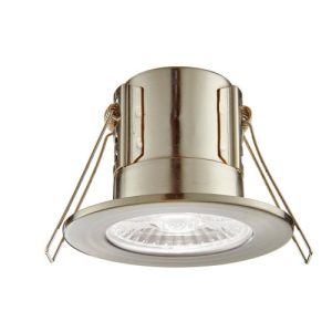 SAXBY 4W LED IP65 (57MM) SATIN NICKLE 4000K FIRE RATED DOWNLIGHT