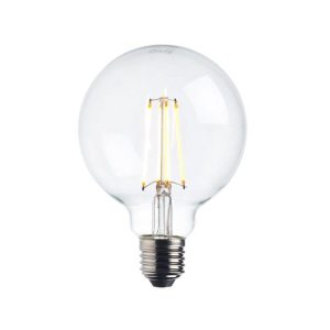 SAXBY 76801 E27 LED FILAMENT GLOBE DIMMABLE 95MM 6W WARM WHITE