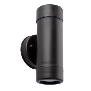 SAXBY ICARUS 5W LED POLYCARB IP44 BLK UP/DOWN LIGHT