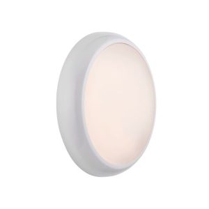 SAXBY 9/14/18W IP65 CCT WHITE/OPAL HERO ROUND MICROWAVE BULKHEAD (5YR WARRANTY)