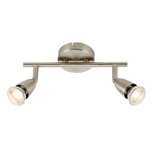 SAXBY AMALFI SATIN NICKEL GU10 2LT BAR