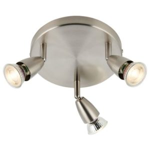 SAXBY AMALFI SATIN NICKLE 3LT PLATE SPOT FITTING