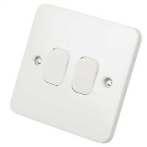 SCHNEIDER LISSE MOULDED 2G 2W SWITCH