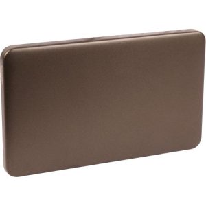 SCHNEIDER LISSE SCREWLESS MOCHA BRONZE 1G BLANK PLATE