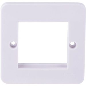 SCHNEIDER LISSE MOULDED 1-GANG 2-MODULE EURO PLATE