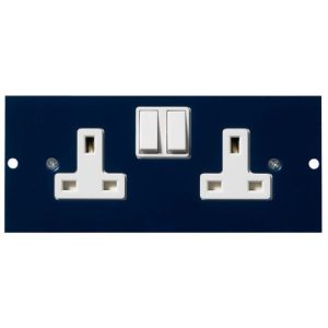 SCHNEIDER 2G 13A FLOOR BOX SOCKET 75MM