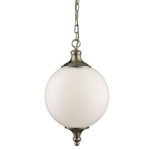 SEARCHLIGHT STAINLESS STEEL OPAL GLOBE POLY +PIR