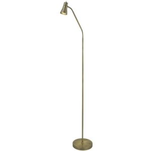 SEARCHLIGHT JOLLY FLEXI HEAD FLOOR LAMP - ANTIQUE BRASS
