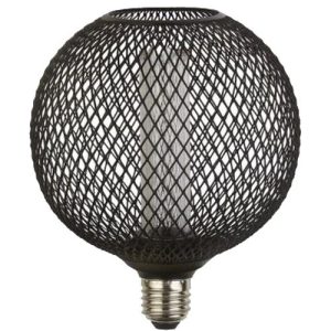 SEARCHLIGHT WIRE MESH EFFECT GLOBE LAMP - BLACK ME