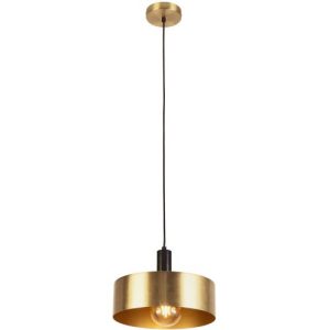 SEARCHLIGHT KNOX PENDANT - BLACK & GOLD METAL