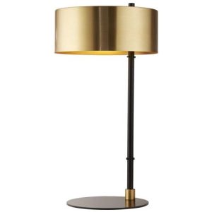 SEARCHLIGHT KNOX TABLE LAMP - BLACK & GOLD METAL