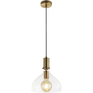 SEARCHLIGHT MARGARITA PENDANT - BRASS METAL & GLASS