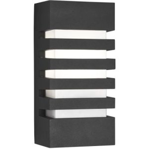 SEARCHLIGHT EXETER LED OUTDOOR WALL LIGHT - DARK GREY ALUMINIUM
