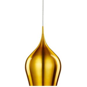 SEARCHLIGHT VIBRANT CEILING PENDANT - GOLD ALUMINIUM