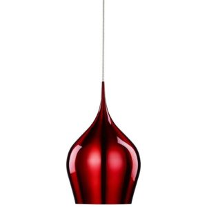 SEARCHLIGHT VIBRANT CEILING PENDANT - RED ALUMINIUM