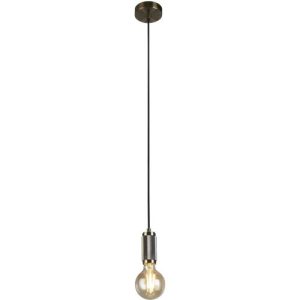 SEARCHLIGHT SUSPENSION CABLE - ANTIQUE BRASS & GOLD BRAIDED CABLE