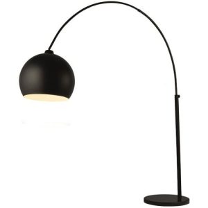 SEARCHLIGHT GIANT ARC FLOOR LAMP - MATT BLACK METAL