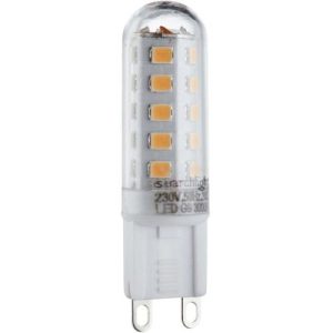 SEARCHLIGHT PACK 10 LED LAMPS DIMMABLE, G9 LED BULB - 3W, 300 LUMENS, CO