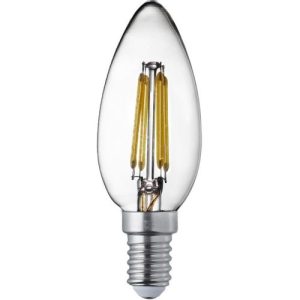 SEARCHLIGHT PACK 10 LED LAMPS  - DIMMABLE E14 LED FILAMENT CANDLE - 4.5W