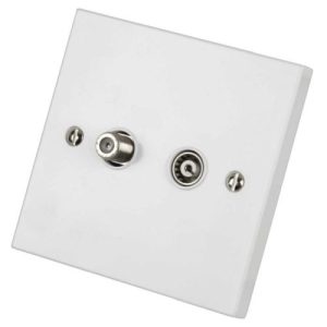 SELECTRIC 2G FLUSH SAT SOCKET(TV/FM+SAT)