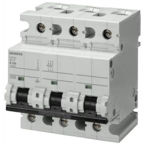 SIEMENS 100A TRIPLE POLE 100A D-TYPE MCB 10KA