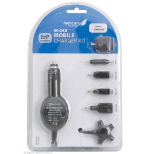 IN CAR MOBILE CHARGER KIT 5.2V 2A